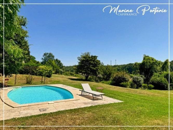 Photos 2 - Prestige - Propriété de charme en pierre – volumes exceptionnels – piscine – vue dégagée – proche Auch