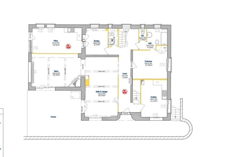 Photos 6 - Prestige - BEYNOST propriété de 220m2 avec vue panoramique sur 1900m2 de terrain à vendre  (01)