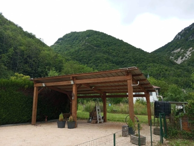 Photos 1 - Rural - Terrain de loisir à vendre  CHALEY (01) 204 m² avec carport