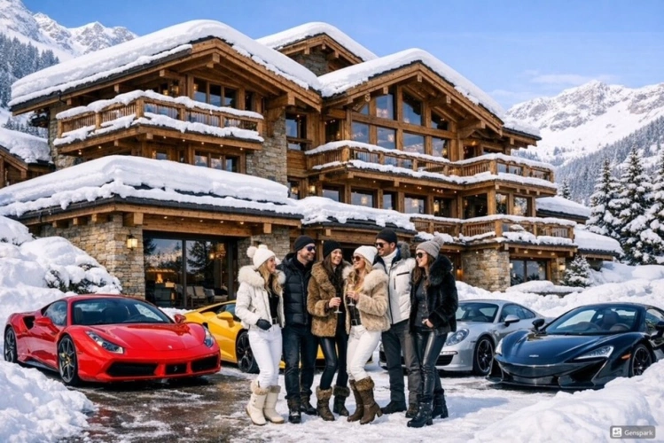 Photos 1 - Prestige - ENSEMBLE ALPIN ULTRA-PREMIUM de 3 400 m² à TIGNES (73) 5 Chalets haut de gamme , accès ski au pied, vue, piscine