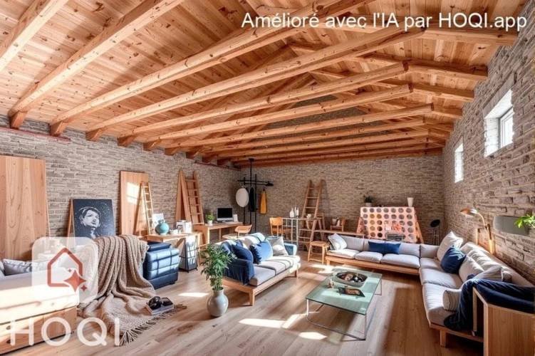 Photos 11 - Rurale - Bâtiment comprennant un grand atelier artisanal et un grange aménageable / SAINT AGREVE 07320