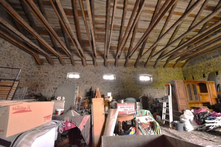 Photos 14 - Rurale - Bâtiment comprennant un grand atelier artisanal et un grange aménageable / SAINT AGREVE 07320