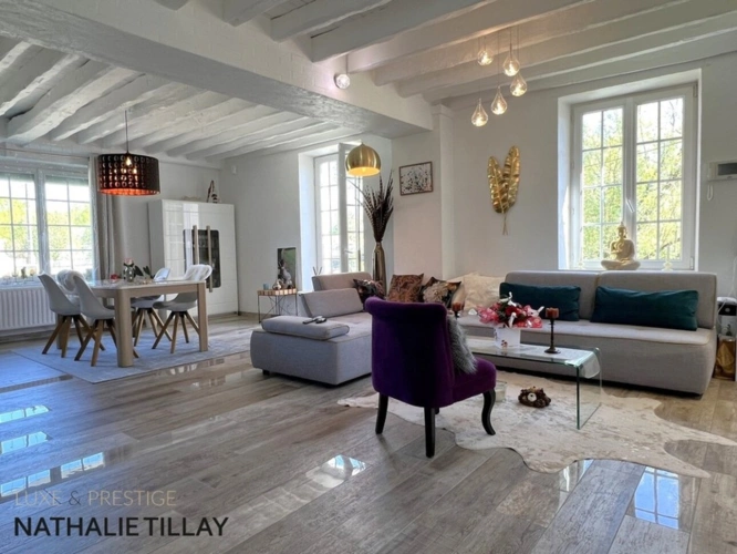 Photos 5 - Prestige - Propriete à vendre, superbe Moulin rénové et bordé par la rivière, a l est d Orleans, parcelle de 4500 m²