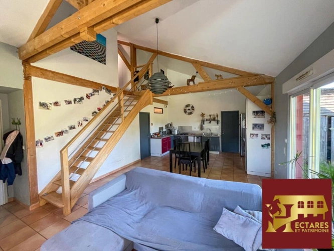 Photos 5 - Rurale - Maison ossature bois 100 m²  4 chambres  Piscine  Vue campagne