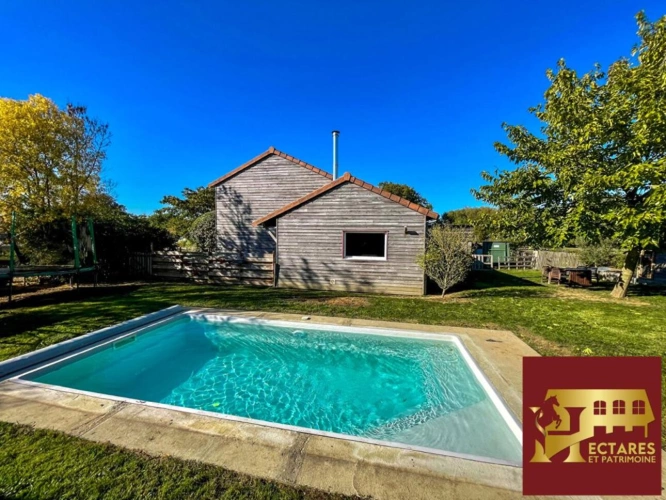 Photos 8 - Rurale - Maison ossature bois 100 m²  4 chambres  Piscine  Vue campagne