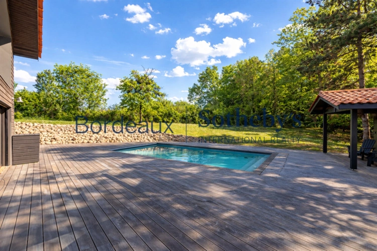 Photos 5 - Prestige - BORDEAUX 15MN - EXCEPTIONNELLE VILLA D'ARCHITECTE 335M² - PARC - PISCINE - 6 CHAMBRES - GARAGES