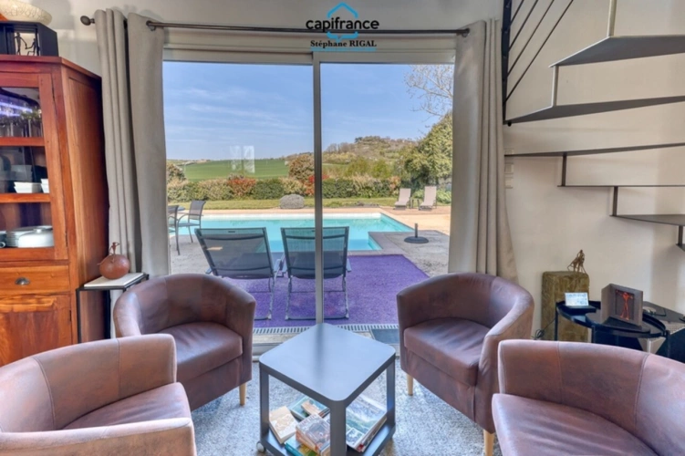 Photos 10 - Touristique - Propriete à vendre 11 pièces MONSEGUR (47) Propriété avec maison et maison d'amis de 260m2 habitables sur 12 757m² de terrain - 2 piscines