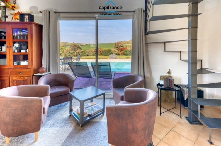 Photos 29 - Touristique - Propriete à vendre 11 pièces MONSEGUR (47) Propriété avec maison et maison d'amis de 260m2 habitables sur 12 757m² de terrain - 2 piscines