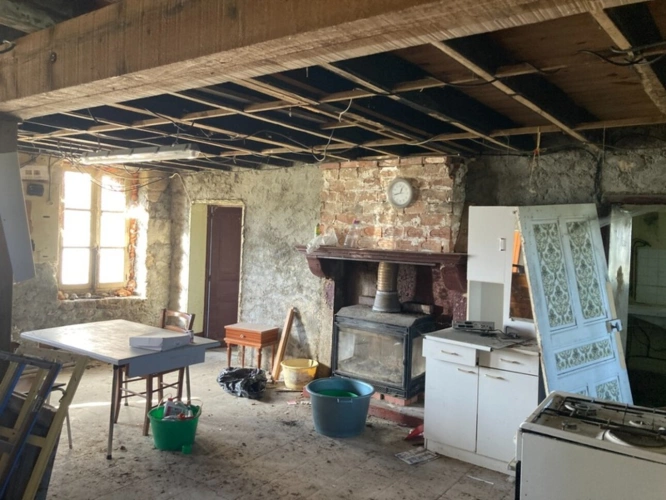 Photos 4 - Rurale - Dpt Creuse (23), a vendre Saint Vaury Corps de ferme à rénover - Terrain 6535 m2