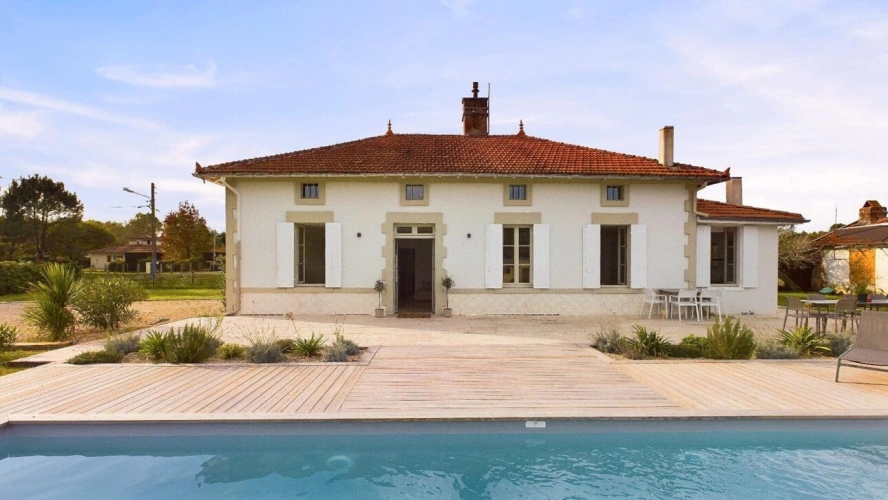 Photos 7 - Prestige - Maison de maître restaurée avec goût entre plages landais et lac de Biscarrosse