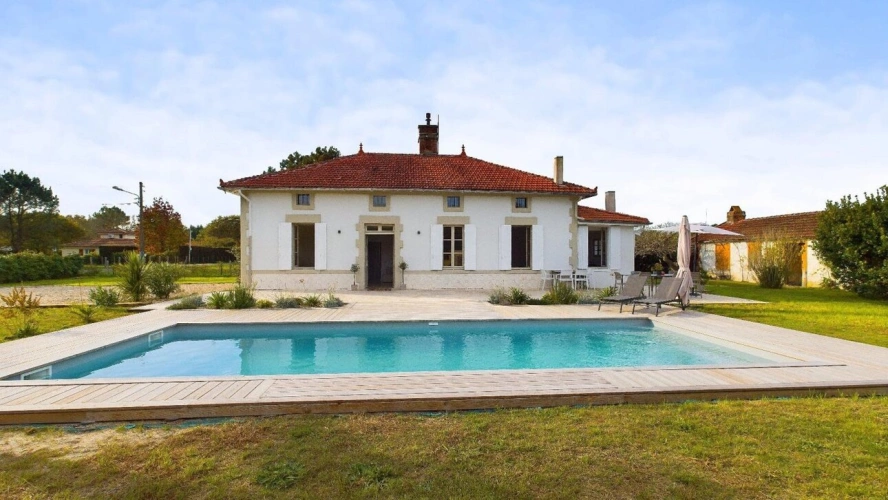 Photos 8 - Prestige - Maison de maître restaurée avec goût entre plages landais et lac de Biscarrosse