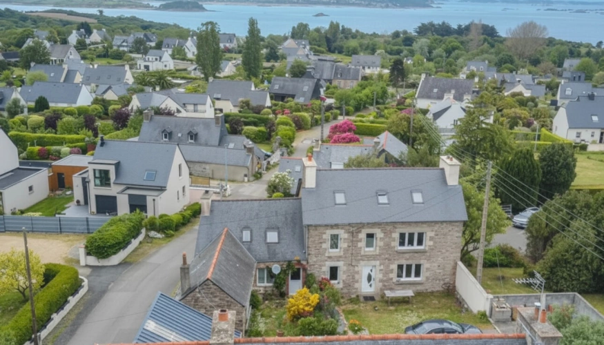 Photos 1 - Rurale - Charmante maison en pierre avec vue mer en Bretagne