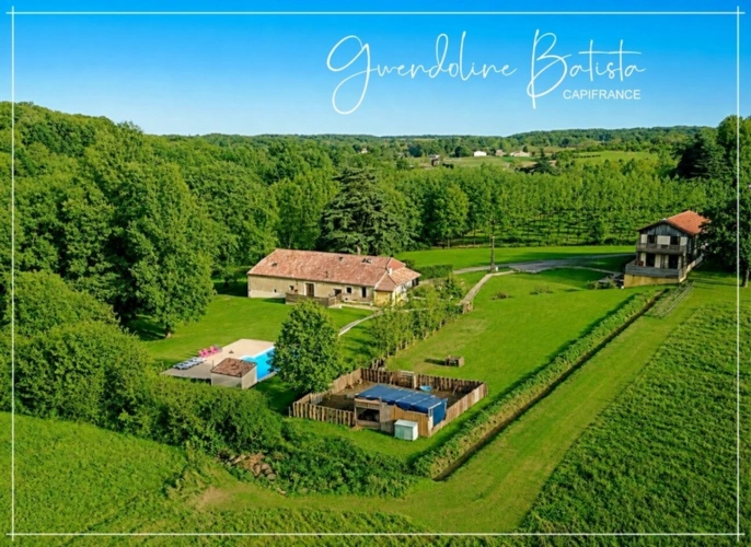 Photos 1 - Touristique - Superbe propriété composée d'une Maison Principale et de 3 Gîtes - Terrain 1,9 Ha avec Piscine
