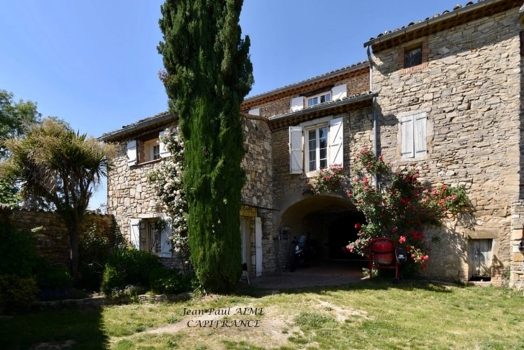 Photos 2 - Prestige - GARD - PROPRIÉTÉ DE CARACTÈRE – DEUX MAISONS EN PIERRE – VILLAGE CLASSÉ – RIVIERES (30)