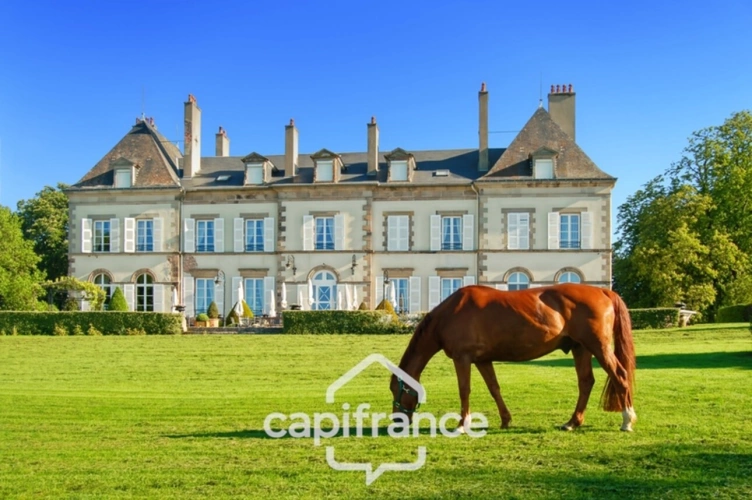 Photos 6 - Équestre - Château, installation équestre (haras) à vendre au coeur du bocage bourbonnais - Maison de gardien, club house, maison des cavaliers, boxes, écuries - Terrain de 40 hectares