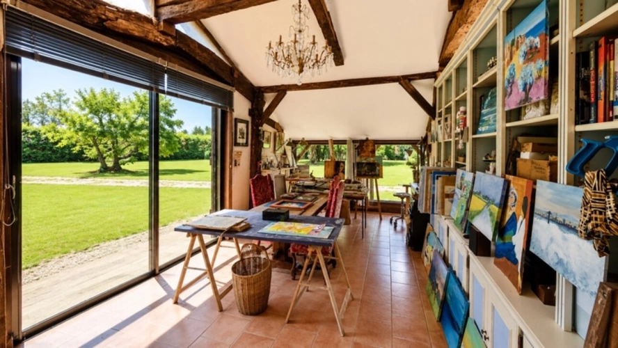 Photos 18 - Prestige - Soustons, authentique maison landaise du XVIIIe, 265 m², dépendances, piscine, parc paysagé 6 800 m², à 2 minutes du centre et du lac
