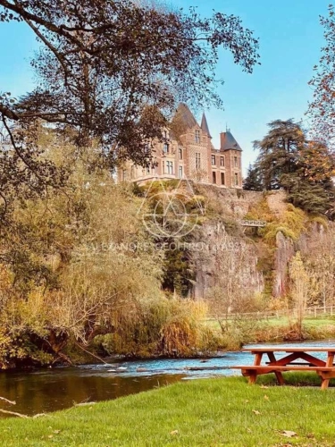 Photos 1 - Prestige - Majestueux château de style Renaissance perché sur un rocher en Suisse Normande