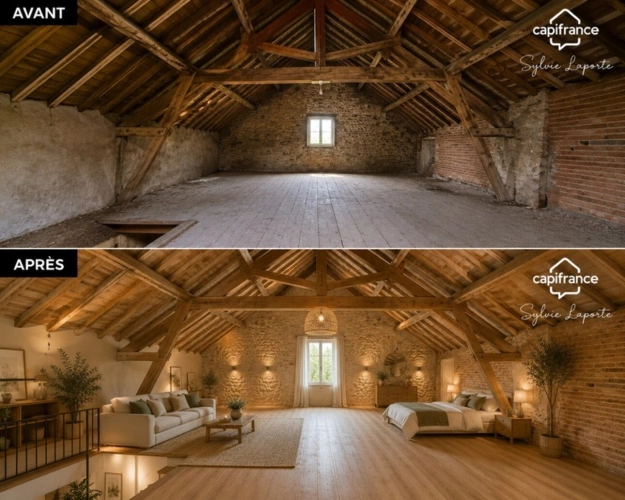 Photos 9 - Rurale - CORPS DE FERME DE CHARME À FORT POTENTIEL – DAMAZAN (47)