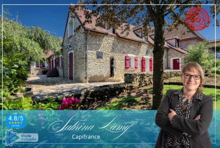 Photos 1 - Rurale -  À Vendre : Élégante Propriété de Prestige en Pierre Meulière - 214 m² sur 2508 m² de Terrain - 5 chambres