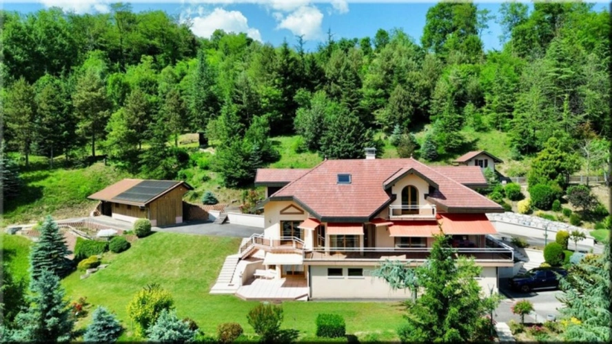 Photos 1 - Prestige - Propriete à vendre 7 pièces FRANGY (74) PROPRIÉTÉ CONTEMPORAINE EN PLEINE NATURE