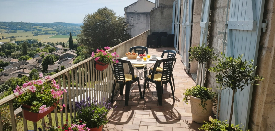 Photos 1 - Rurale - Élégante demeure en pierre du XVIIe siècle avec jardins et vue imprenable à Lauzerte