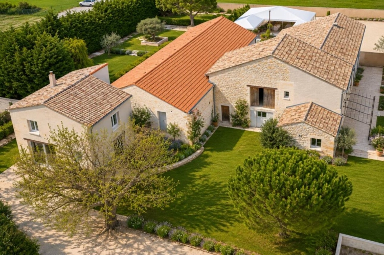 Photos 2 - Touristique - Mas en pierre avec salle de réception de 240 m² . Gîtes .Mariages . Entre Uzès et Orange