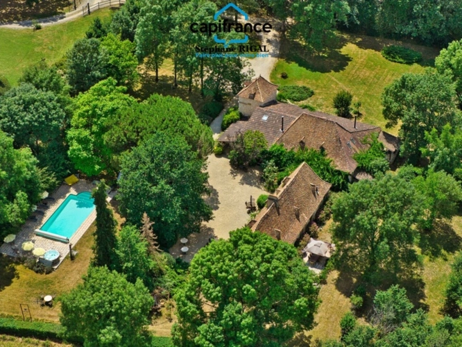 Photos 2 - Touristique - Propriete à vendre à Beaumontois en Périgord, Maison et gîte de 340m2 habitables sur 1,7ha avec piscine