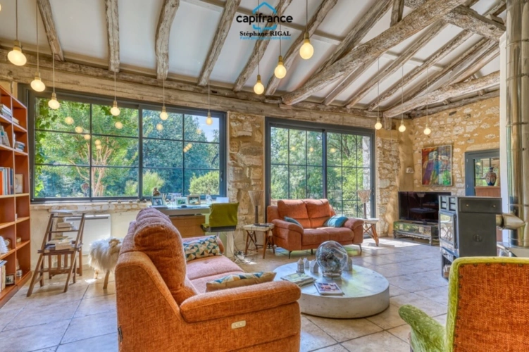 Photos 1 - Touristique - Propriete à vendre à Beaumontois en Périgord, Maison et gîte de 340m2 habitables sur 1,7ha avec piscine