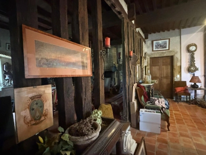 Photos 69 - Prestige - MARCIAC(32): ancienne SEIGNEURIE avec BEAU CHATEAU XIV sur 3,5ha, cachée, au bout du chemin, sans voisin, en campagne, 500m2 habitables, piscine chauffée, découvrez les riches heures des seigneurs