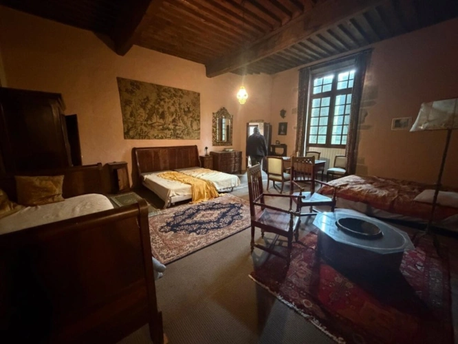 Photos 77 - Prestige - MARCIAC(32): ancienne SEIGNEURIE avec BEAU CHATEAU XIV sur 3,5ha, cachée, au bout du chemin, sans voisin, en campagne, 500m2 habitables, piscine chauffée, découvrez les riches heures des seigneurs
