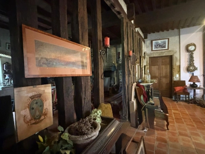 Photos 32 - Prestige - MARCIAC(32): ancienne SEIGNEURIE avec BEAU CHATEAU XIV sur 3,5ha, cachée, au bout du chemin, sans voisin, en campagne, 500m2 habitables, piscine chauffée, découvrez les riches heures des seigneurs