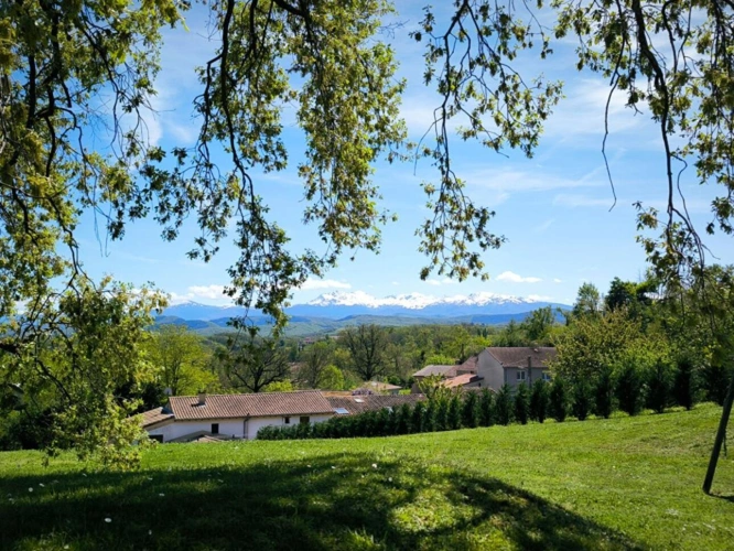 Photos 4 - Rurale - Jolie maison d'architecte face aux Pyrénées . 12910 M2