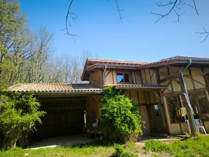 Photos 1 - Équestre - Mirepoix 10 ' . calme 39 ha , maison bio climatique