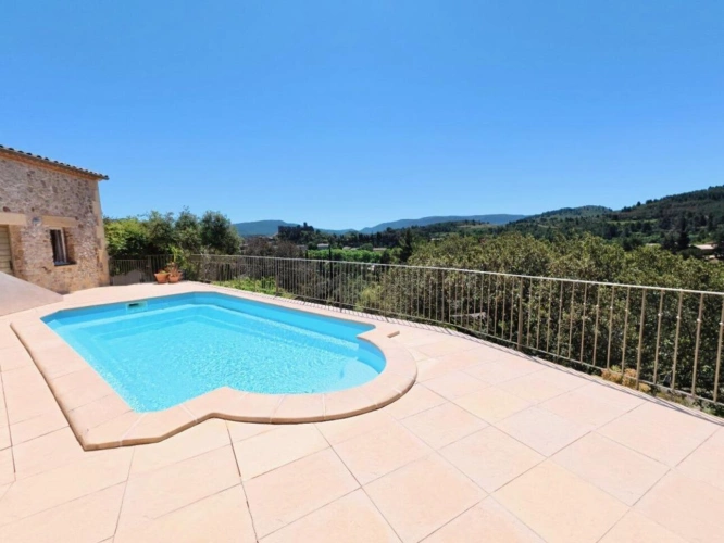 Photos 4 - Rurale - Splendide mas en pierre, piscine, vues sur les Corbières et le chateau