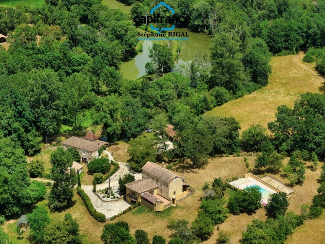 Photos 2 - Prestige - Propriete à vendre 6 pièces PAULHIAC (47) propriété de 265m2 comprenant maison, moulin et dépendances