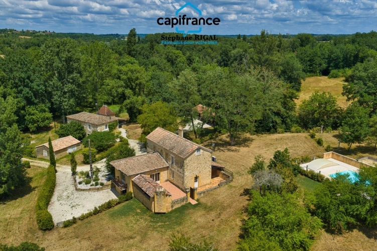 Photos 4 - Prestige - Propriete à vendre 6 pièces PAULHIAC (47) propriété de 265m2 comprenant maison, moulin et dépendances