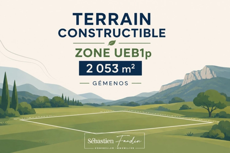 Photos 1 - Rurale - Terrain à vendre  GEMENOS (13) - Parc d'Activité de Gémenos - Zone UEB1p - terrain 2 053 m² - emprise au sol 50 % - hauteur 10 m