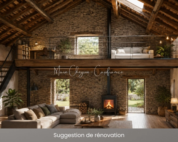 Photos 2 - Prestige - Grange + Maison entre campagne et ville - VENARSAL (19)