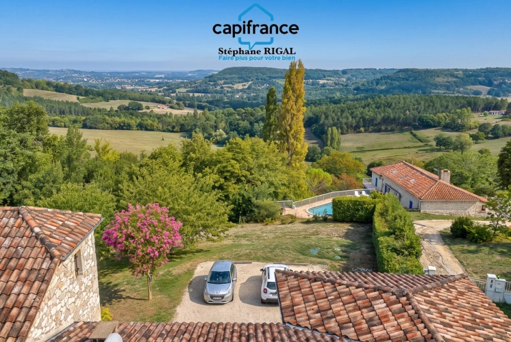 Photos 2 - Prestige - Propriete à vendre 5 pièces PUJOLS (47) Maison de 135m2 sur 6144m2 de terrain et piscine