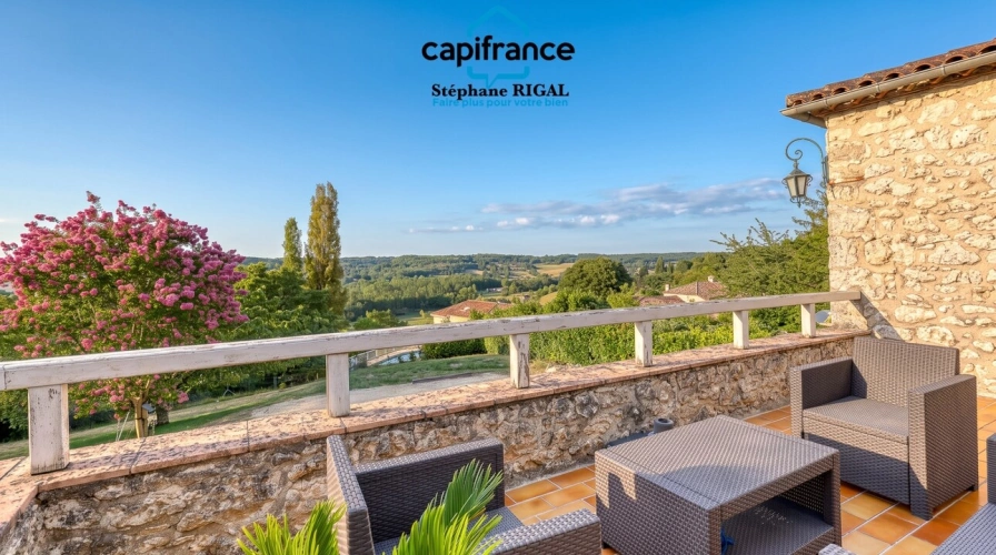 Photos 3 - Prestige - Propriete à vendre 5 pièces PUJOLS (47) Maison de 135m2 sur 6144m2 de terrain et piscine