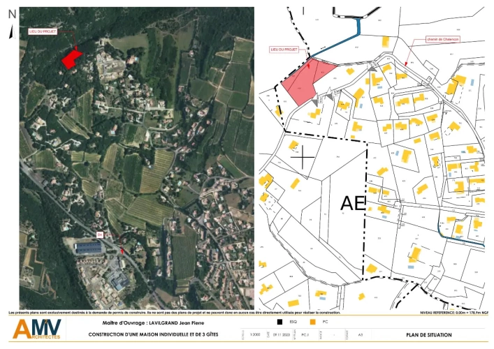 Photos 5 - Touristique - Rare - Terrain boisé 3577 m² avec Permis de Construire Purgé (Villa + 3 Gîtes touristiques) – Sud Ardèche