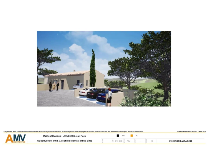 Photos 6 - Touristique - Rare - Terrain boisé 3577 m² avec Permis de Construire Purgé (Villa + 3 Gîtes touristiques) – Sud Ardèche