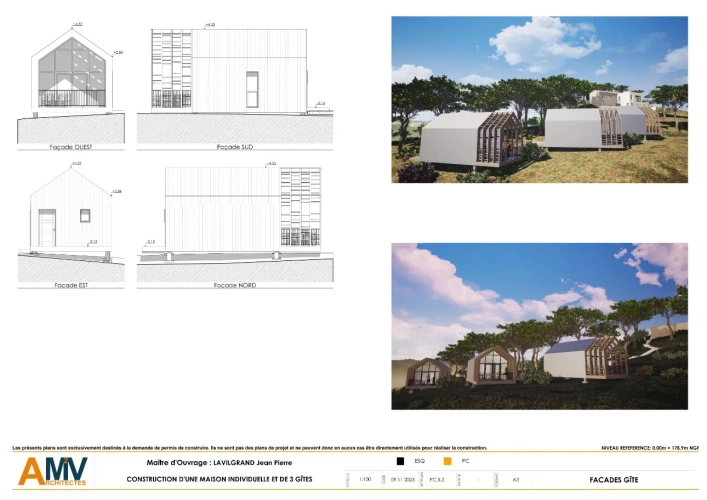 Photos 7 - Touristique - Rare - Terrain boisé 3577 m² avec Permis de Construire Purgé (Villa + 3 Gîtes touristiques) – Sud Ardèche