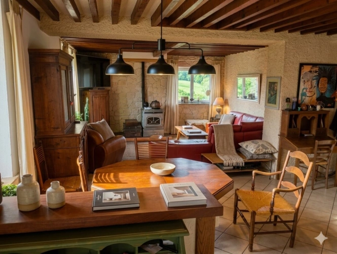 Photos 6 - Rurale - Maison de Maître bourguignonne Vue dégagée 7 pièces SAINT IGNY DE VERS (69)