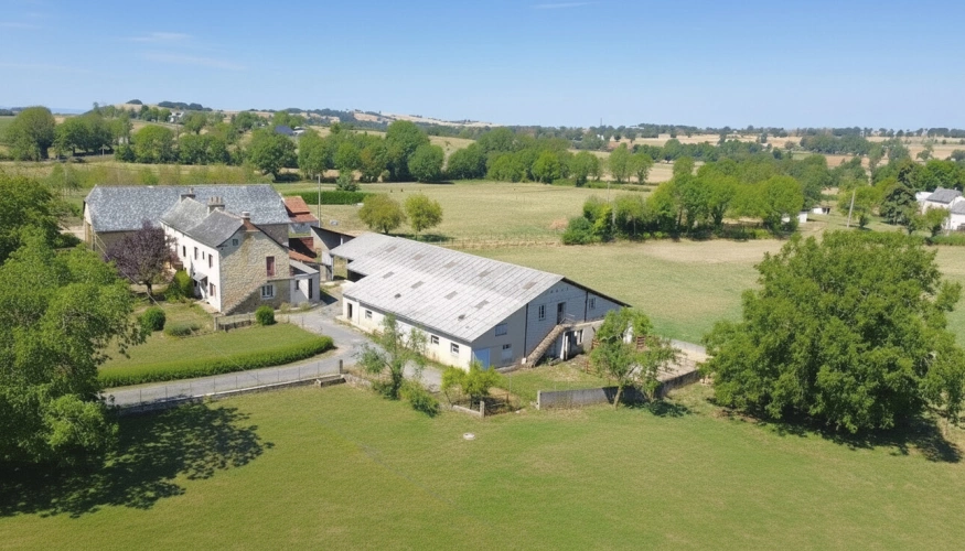 Photos 1 - Touristique - Lot de deux maisons d'environ 238 m2 sur 1.22 ha + grange et hangar