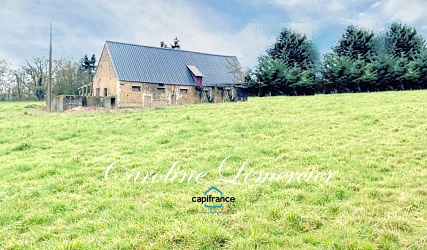 Photos 1 - Rurale - Maison à vendre 0 pièces proche de CONNERRE (72) GRANGE EN PIERRE DE 170 M² AVEC GRNIER SUR TOUTE LA SUPERFICIE , 2500 m² terrain en campagne