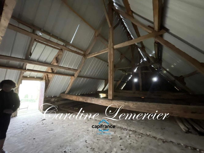 Photos 8 - Rurale - Maison à vendre 0 pièces proche de CONNERRE (72) GRANGE EN PIERRE DE 170 M² AVEC GRNIER SUR TOUTE LA SUPERFICIE , 2500 m² terrain en campagne