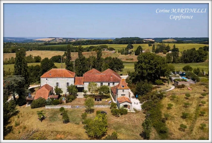 Photos 1 - Prestige - Propriete à vendre 22 pièces proche de AGEN (47) 4 habitations 885 m² + dépendances, 27 ha