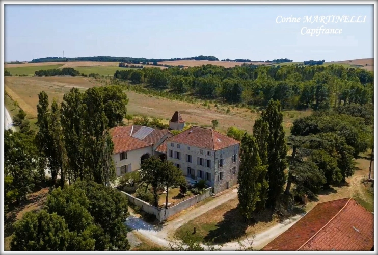 Photos 6 - Prestige - Propriete à vendre 22 pièces proche de AGEN (47) 4 habitations 885 m² + dépendances, 27 ha