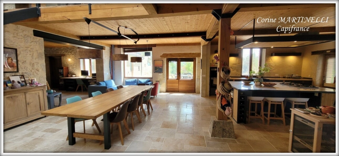 Photos 22 - Prestige - Propriete à vendre 22 pièces proche de AGEN (47) 4 habitations 885 m² + dépendances, 27 ha